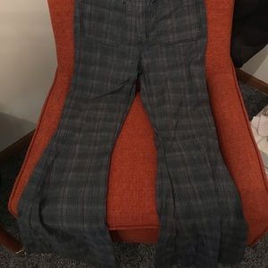 Show your Mumu plaid wide legged jeans